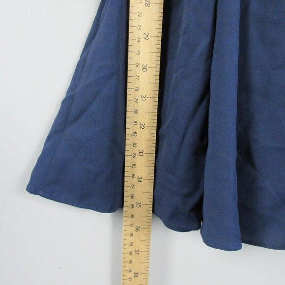 Lily Pulitzer Lorella Stretch Dress 4 Blue Fit & Flare Smocked Waist Party 424 - Picture 11 of 12